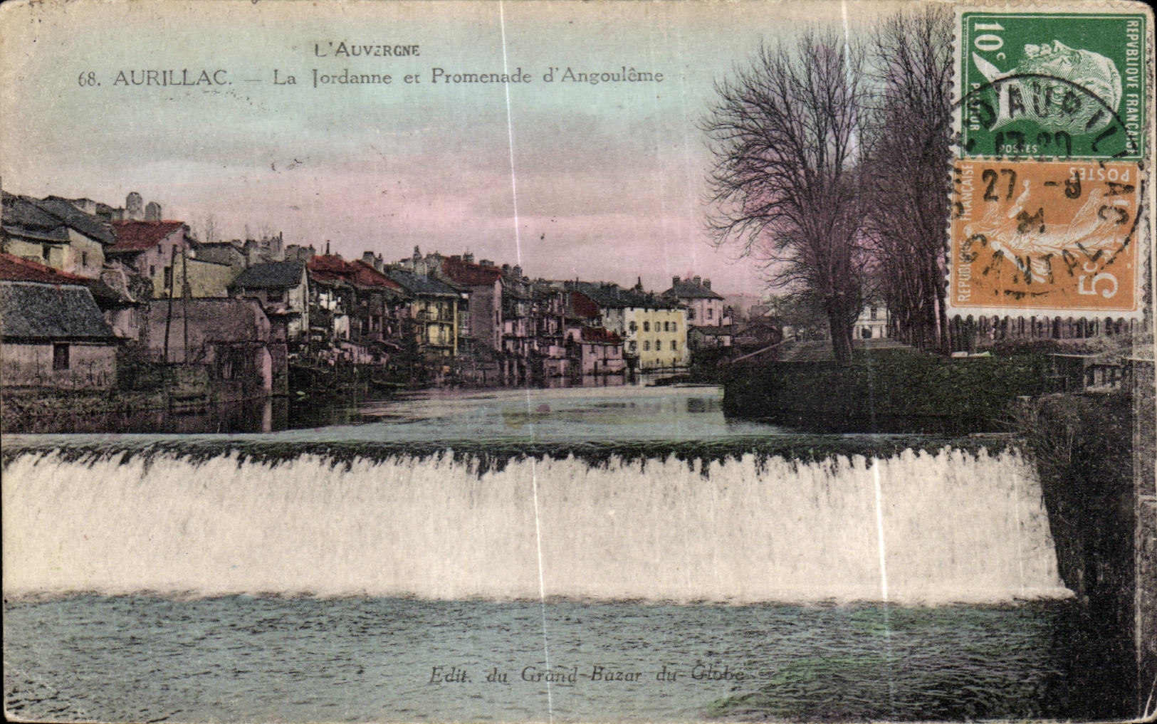 CPA L Auvergne Aurillac La Jordanne et Promenade d Angouleme