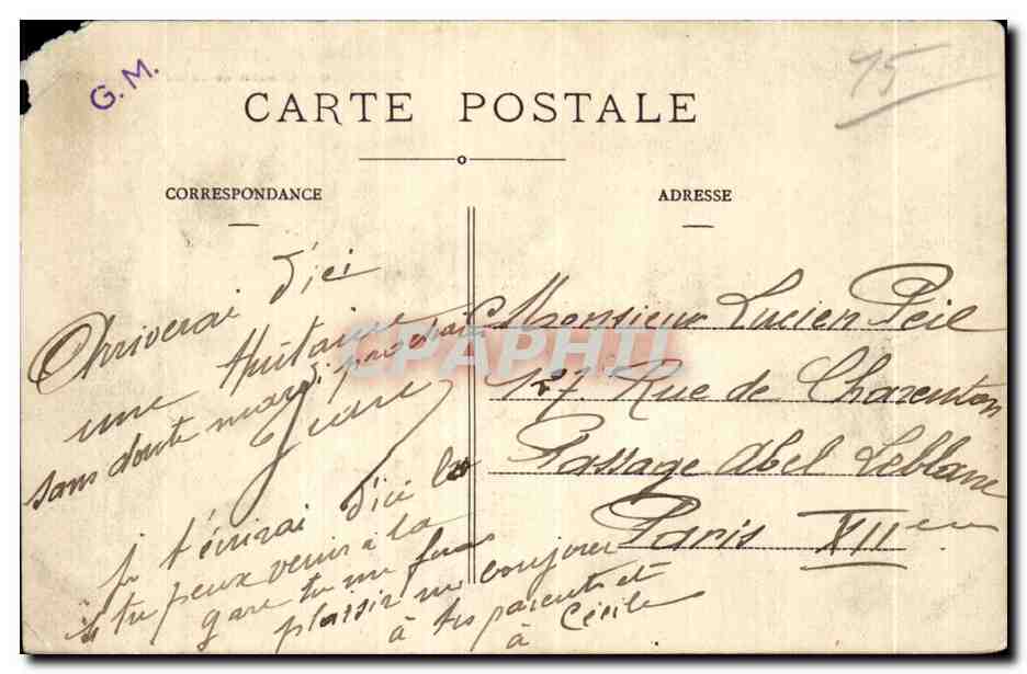CPA Le Cantal Pittoresque Aurillac Chateau de St Etienne Cote Est — Verso