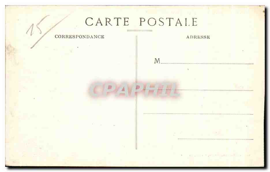 CPA Cantal Aurillac La Mairie — Rückseite