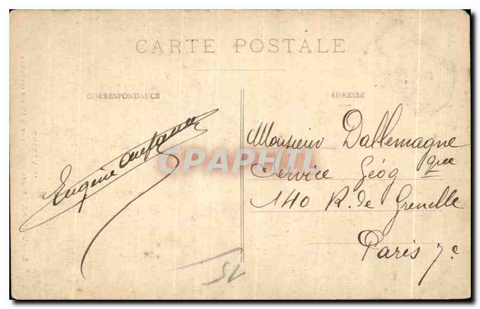 CPA L Auvergne Aurillac Entree principale de la Maison consulaire — Verso
