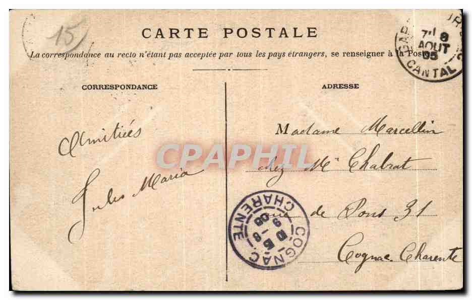 CPA L Auvergne lllustree Aurillac Vue generale — Rückseite