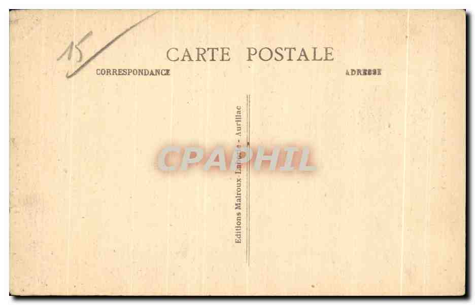 Aurillac - Maison Consulaire et Théâtre — Le Cantal Pittoresque — Éditions Malroux — Verso