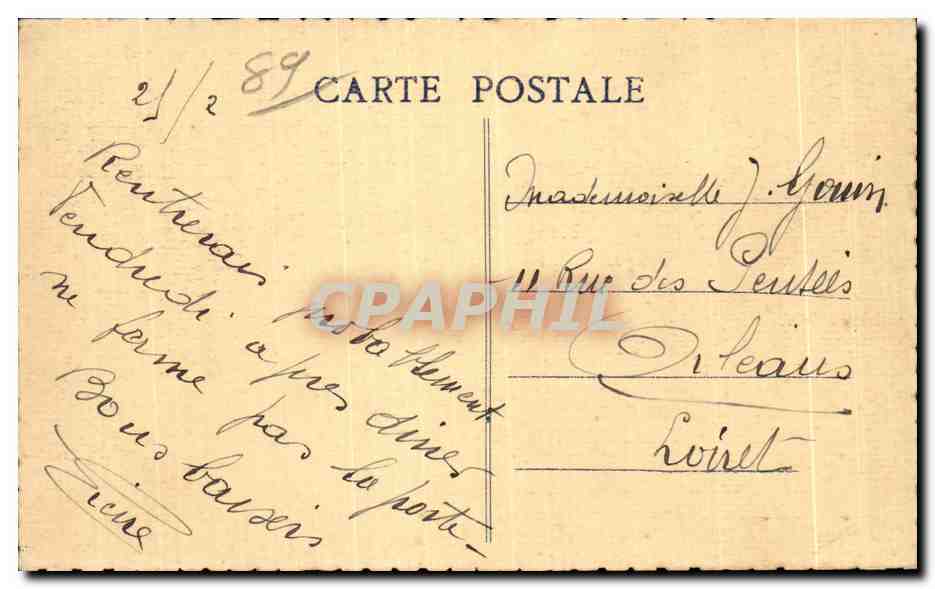 CPA Ancy le Franc Le Chateau et l etang — Back