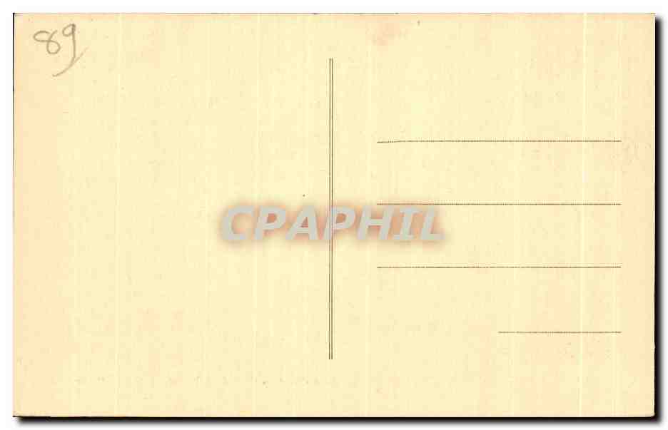 CPA Chateau Ancy le Franc Chambre des Arts decoree a Fresques par le Primatice — Back