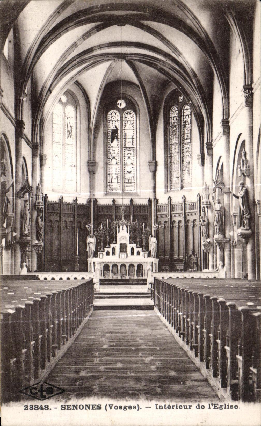 CPA Senones Interieur de l Eglise