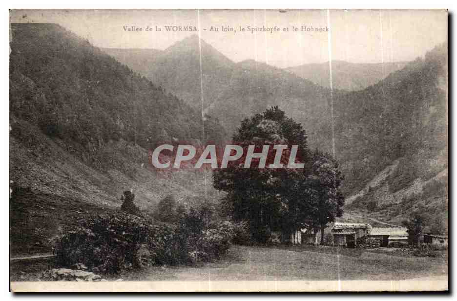 CPA Valle de la Wormsa Au loin le Spitzkopfe et le Hohneck