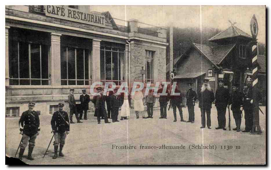 Frontière franco-allemande (Schlucht) — 1130 m — Photographie de Zalauissen-Wieland, Munster AB