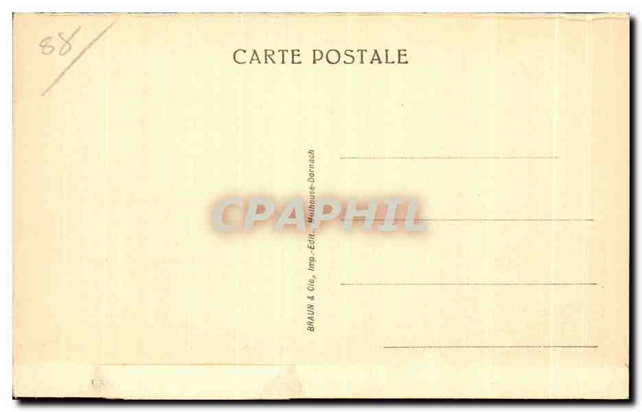 CPA Le Hohneck Hotel Belvedere — Rückseite