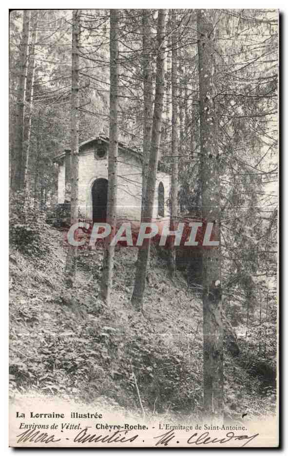 CPA La Lorraine illustree environs de Vittel Chevre Roche L Ermitage de Saint Antoine Goat 