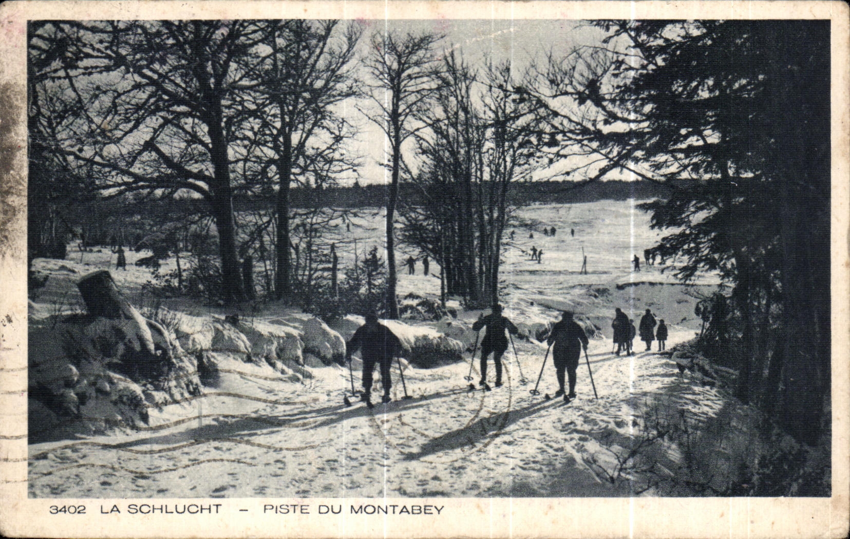 CPA La Schlucht Piste du Montabey
