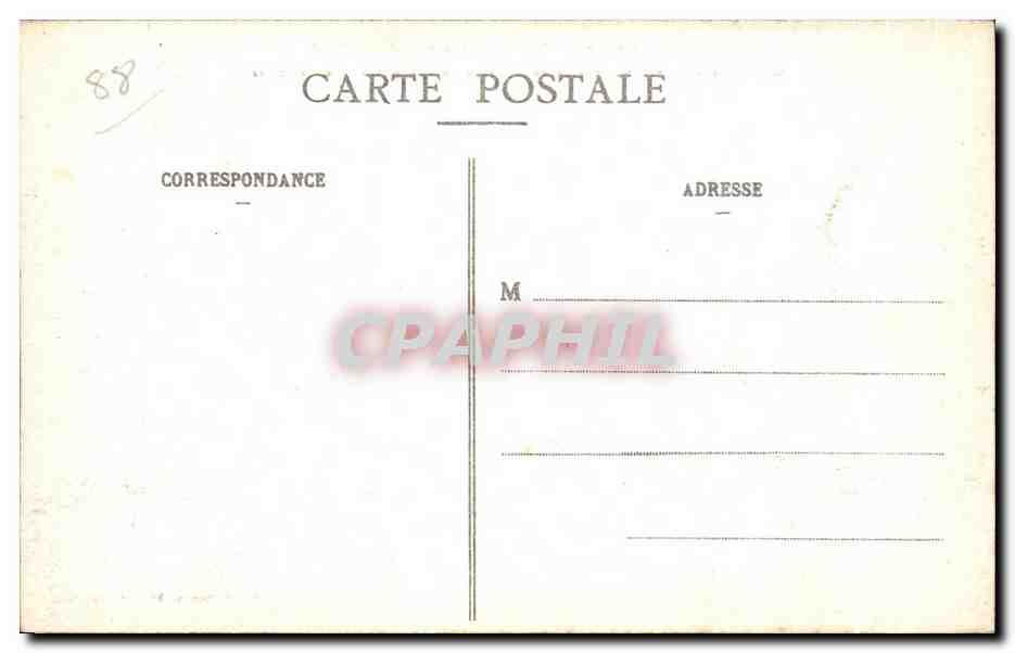 Gerbéviller — destructions après bombardement allemand — R. Baudin, lith. Luneville — Achterkant
