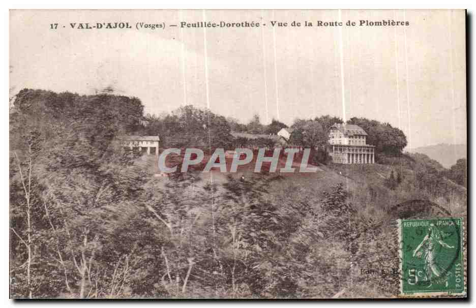 CPA Val d Ajol Feuillee Dorothee Vue de la Route de Plombieres