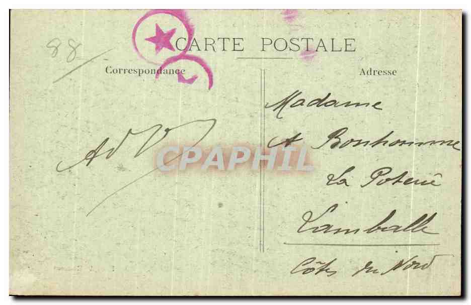 CPA Val d Ajol Feuillee Dorothee Vue de la Route de Plombieres — Verso
