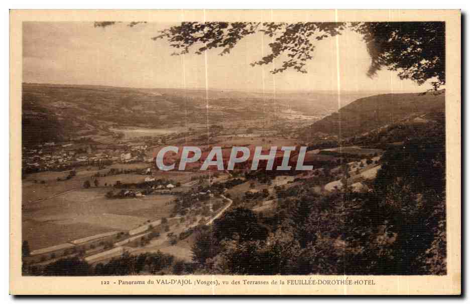 Panorama du VAL-D'AJOL (Vosges) — vu des Terrasses de la FEUILLÉE-DOROTHÉE HOTEL — n° 122