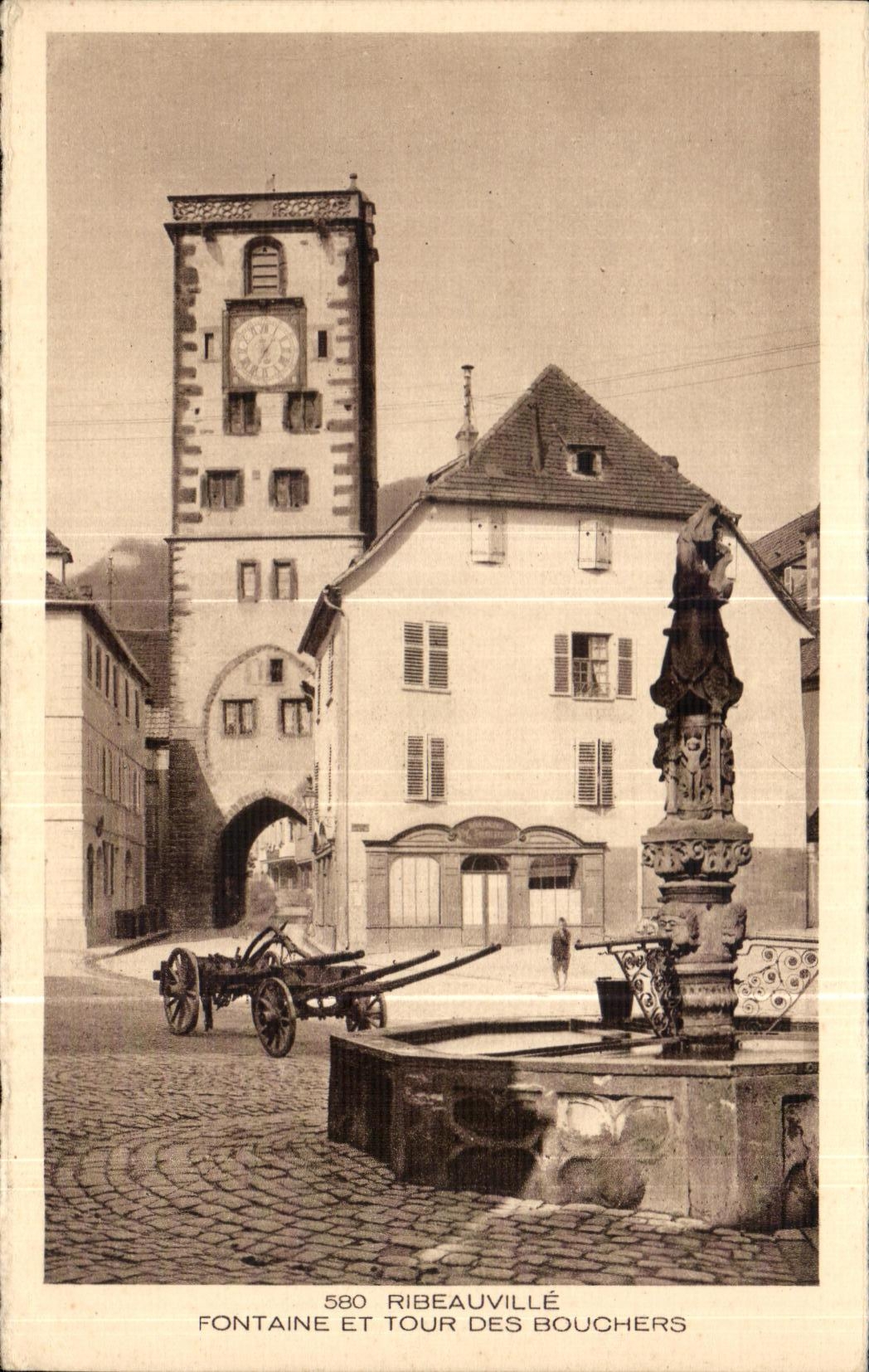 Fontaine et Tour des Bouchers — Ribeauvillé — Braun & Cie, Imp.-Edit., Ribeauvillé