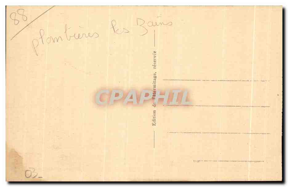 CPA ND De l Hermitage Un jour de fete a la Chapelle Miraculeuse Plombieres les Bains  — Verso