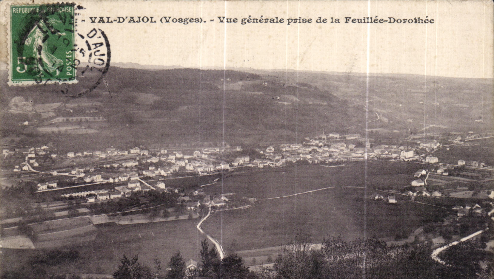 CPA Val d Ajol Vue generale prise de la Feuillee Dorothee
