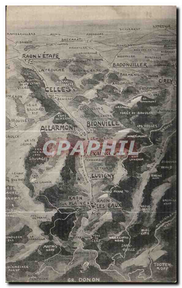 CPA Raon l Etape Badonviller Livigny Bionville Raon sur Plaine Allarmont Celles 