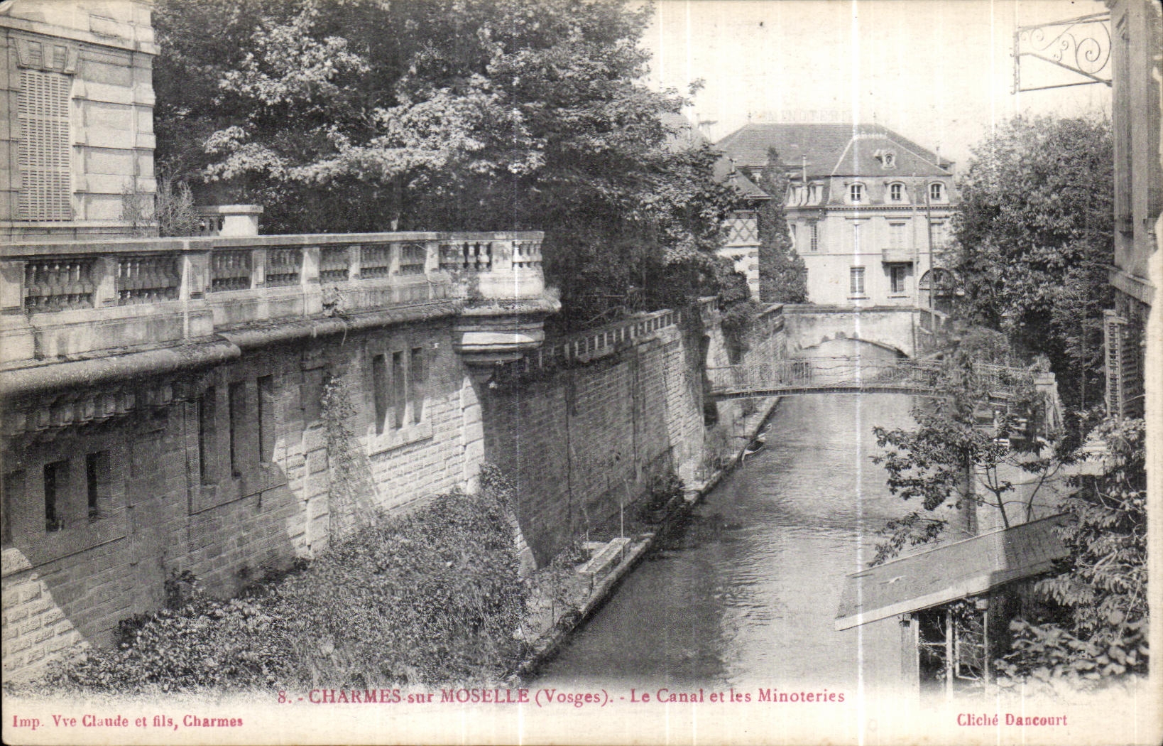 CPA Charmes sur Mosselle Le Canal et les Minoteries