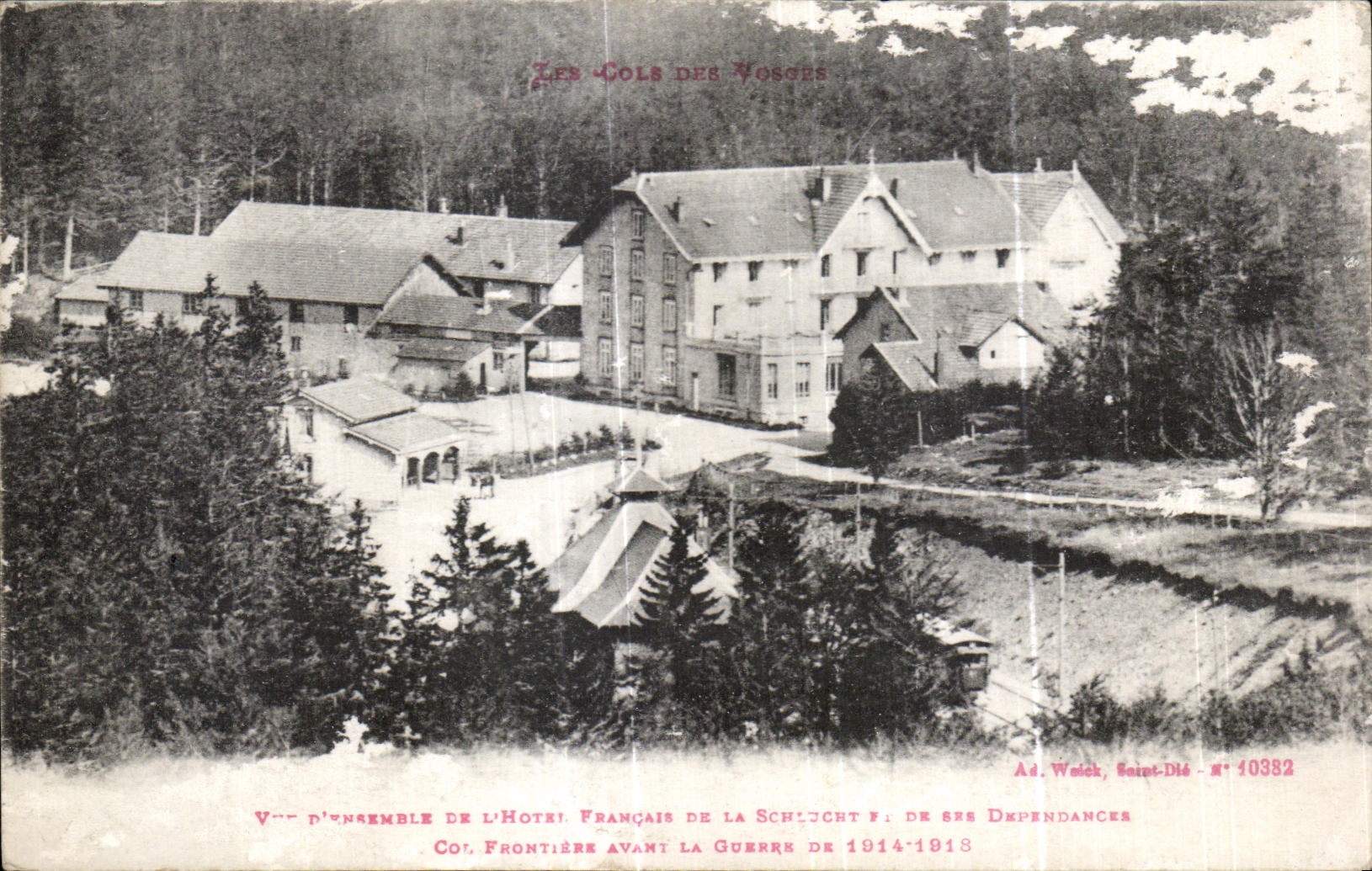 CPA Vue d ensemble de l hotel francais de la Schlucht et de ses dependances 