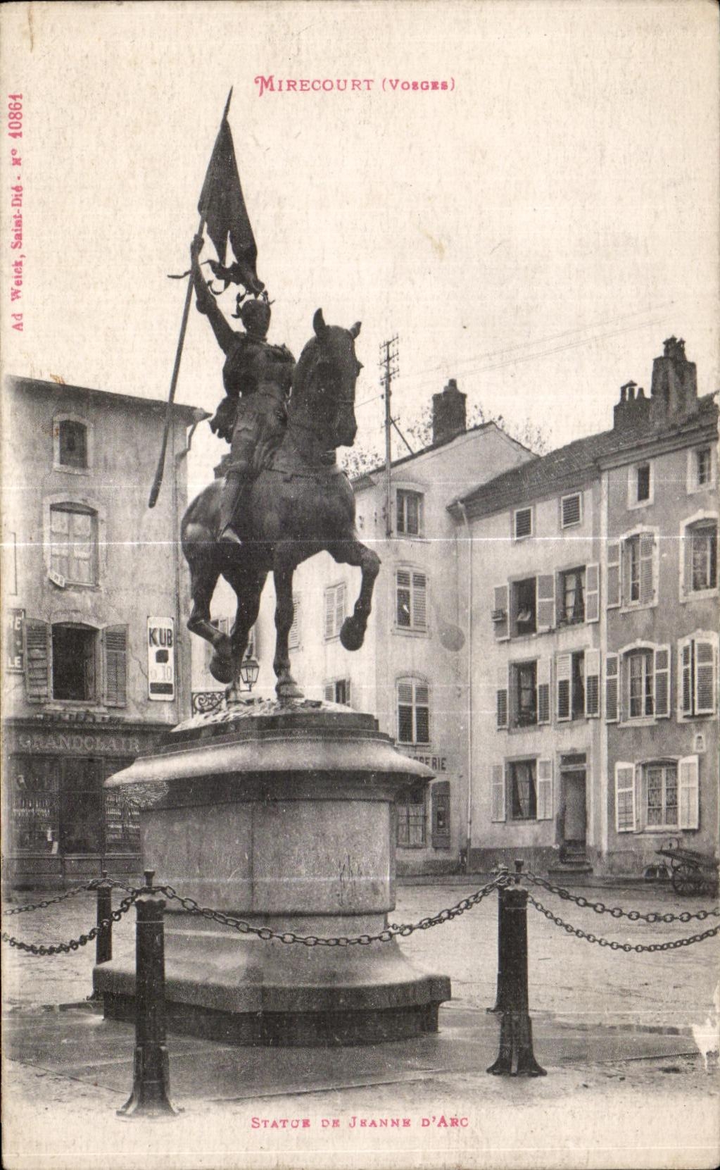 CPA Mirecourt Statue de Jeanne d arc