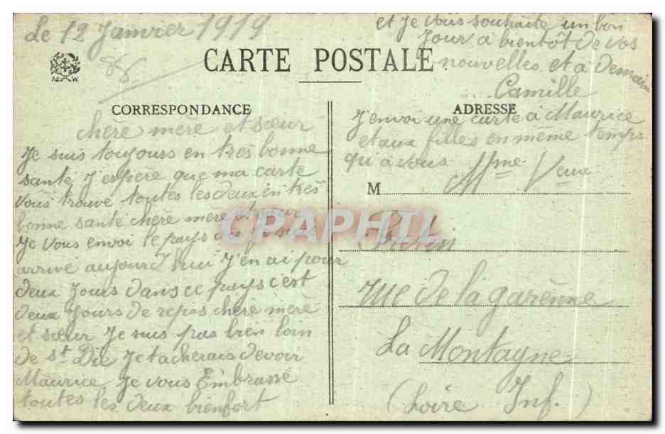 CPA Le Thillot Cites et usine de Fresse LEs ballons d Alsace et la Servance — Back