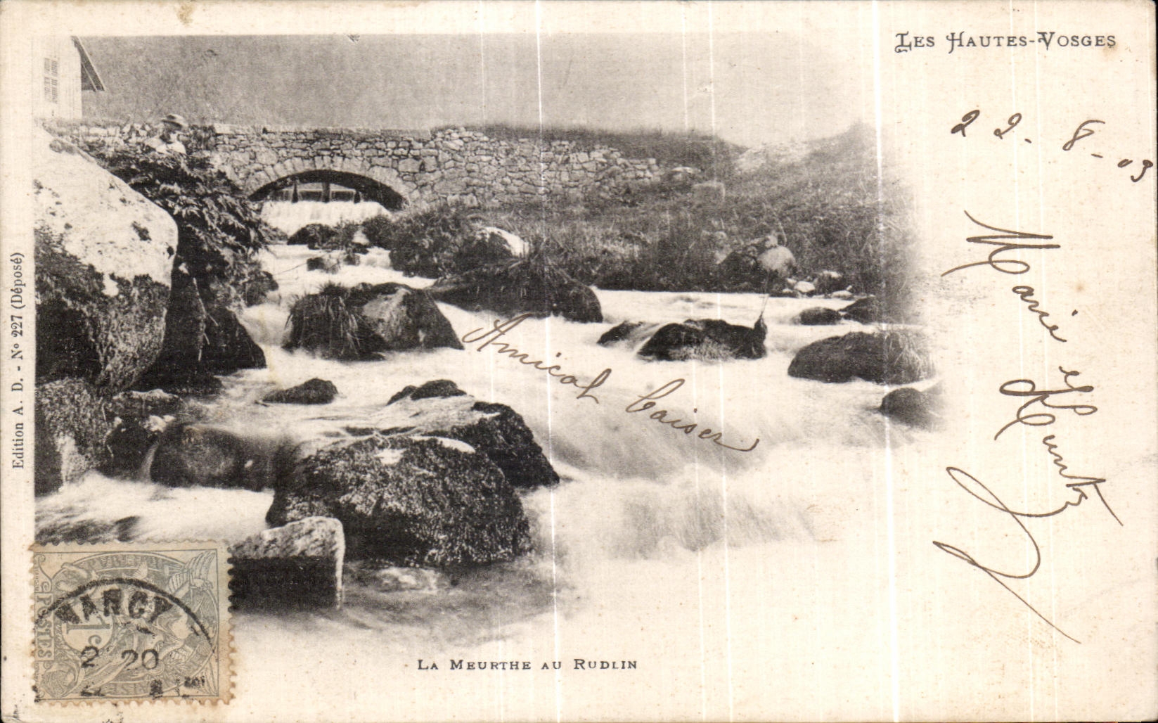 CPA Les Hautes Vosges La Meurthe au Rudlin