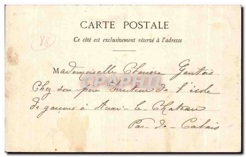 CPA Les Hautes Vosges La Meurthe au Rudlin — Verso