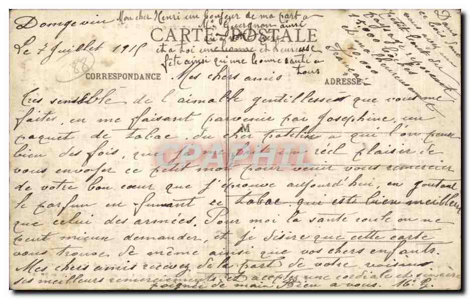CPA La Guerre en Lorraine en Bataille du Col de la Chipote Le Col de la Chipote ou les vaillantes garnisons des Vosges  — Rückseite