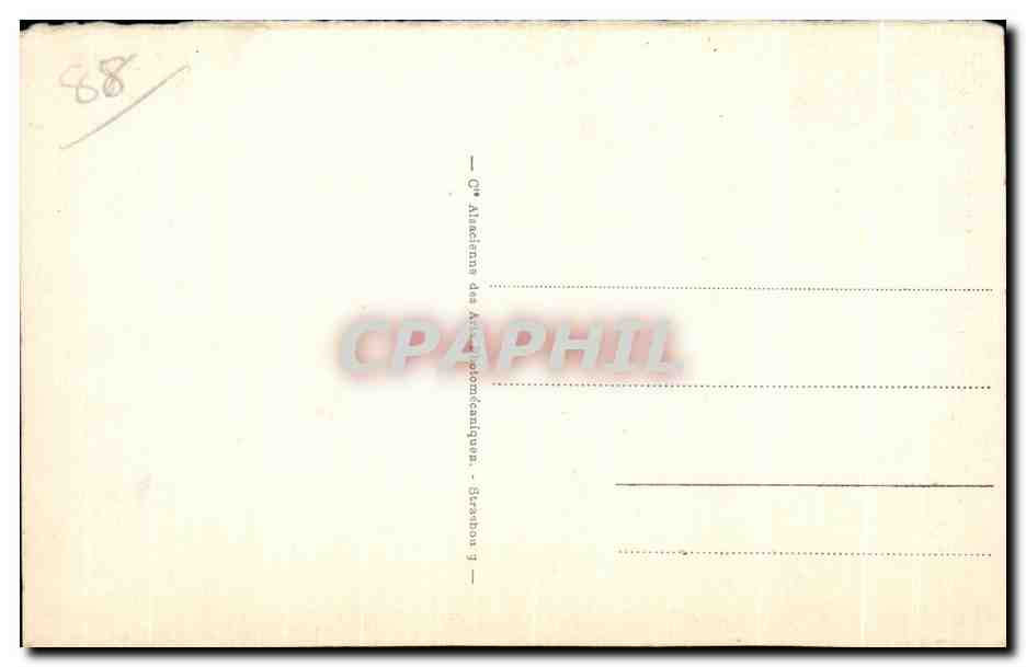 CPA Chateau Trois Exen pres Haussern — Verso