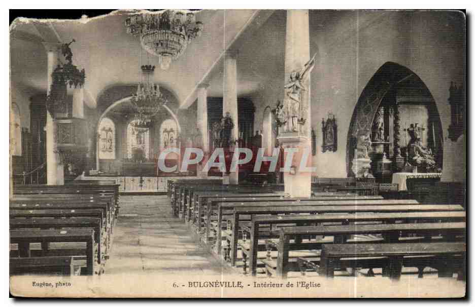 CPA Bulgneville Interieur de l Eglise