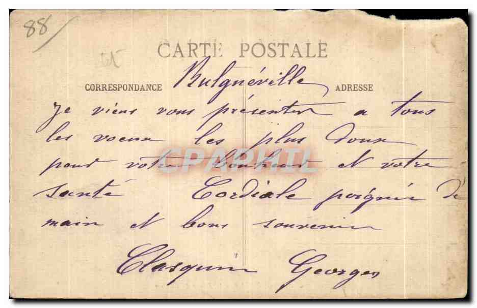 CPA Bulgneville Interieur de l Eglise — Rückseite