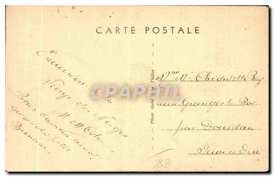 CPA Le Thillot La Vierge des Neiges — Back