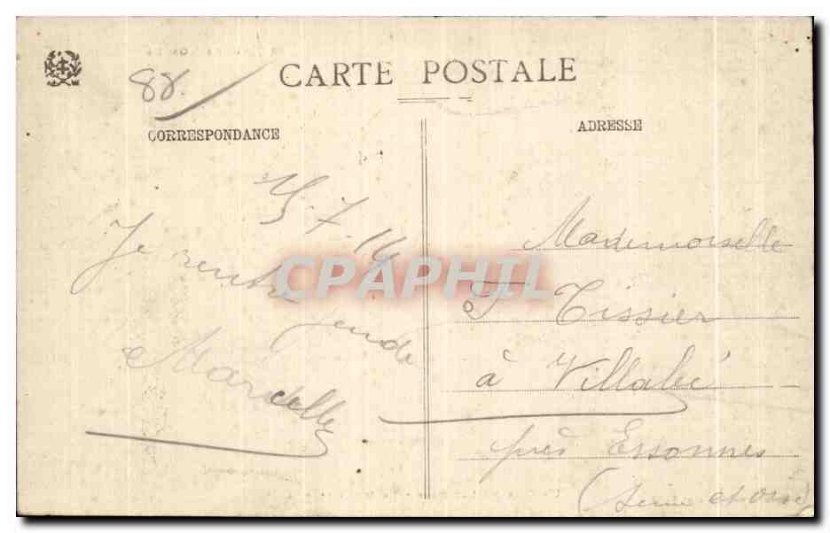 CPA Les Hautes Vosges Un Coin du Lac Noir La Digue — Verso