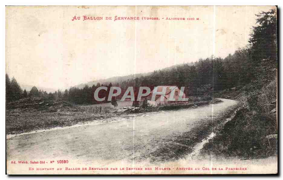 CPA Au Ballon de Servance Sentier des mulets Arrivee au col de la Pransiere