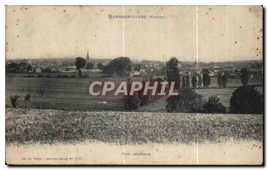 CPA Rambervillers Vue Generale