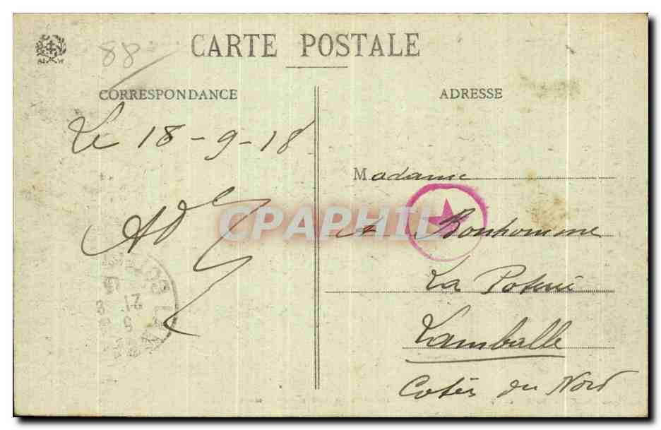 La Bresse (Vosges), altitude 236 m. — Arrondissement de Remiremont — L'église et une école communale — Ad. Weick, n° 6217 - CL. M. — Rückseite