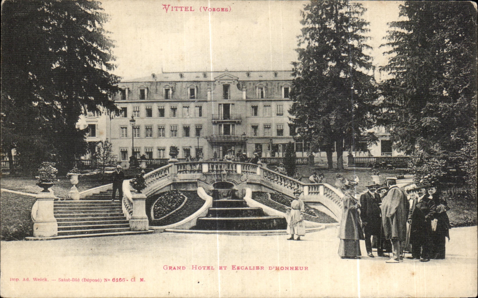 CPA Vittel Grand Hotel Et escalier d honneur 