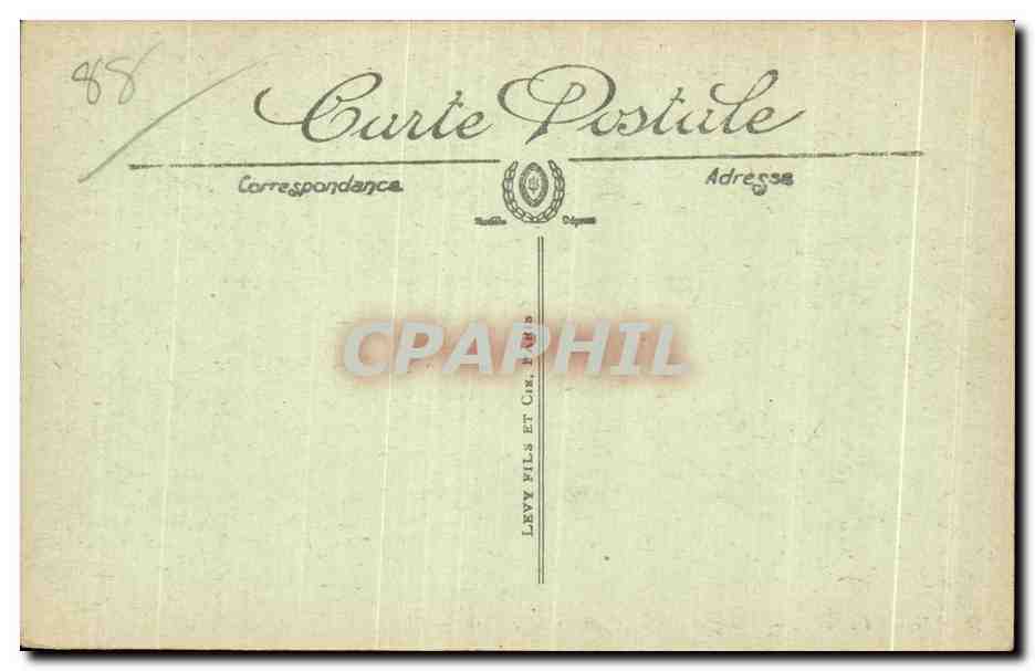 CPA Vittel Vue generale Quartier de la Gare — Rückseite