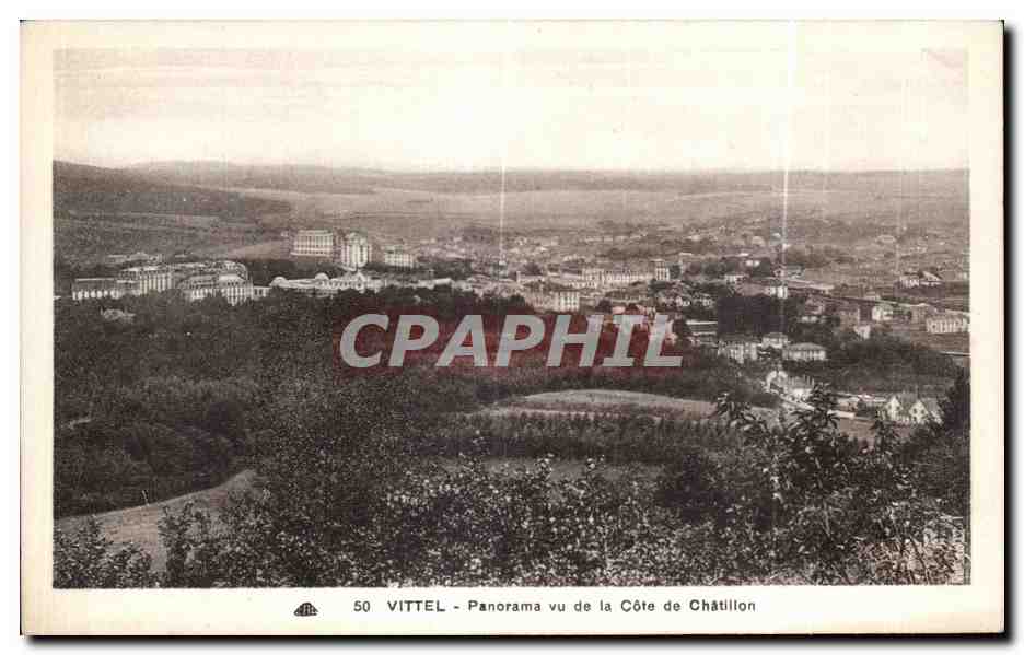 CPA Vittel Panorama vu de la Cote de Chatillon
