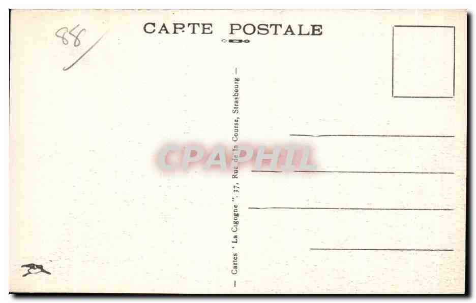 CPA Vittel Hotel Beau Site — Rückseite