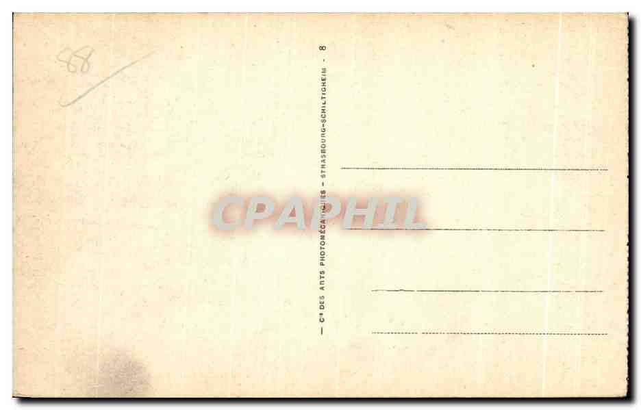CPA Vittel Avenue Ambroise Bouloumie et Les Hotels — Rückseite