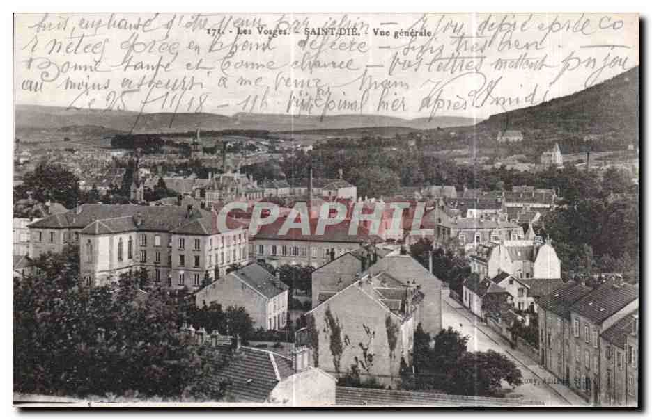 CPA Les Vosges Saint Die Vue generale
