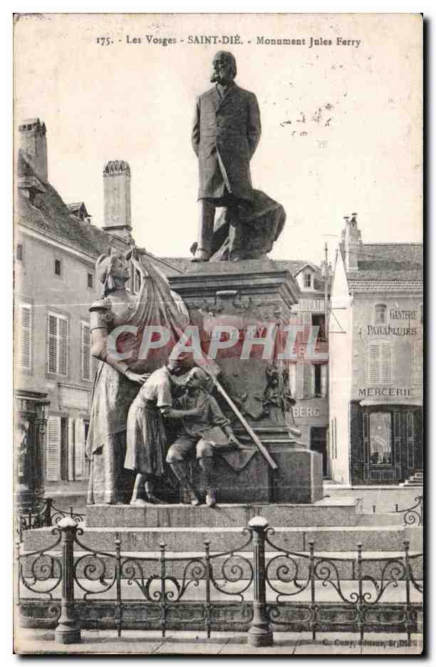 CPA Saint Die Les Vosges Monument Jules Ferry
