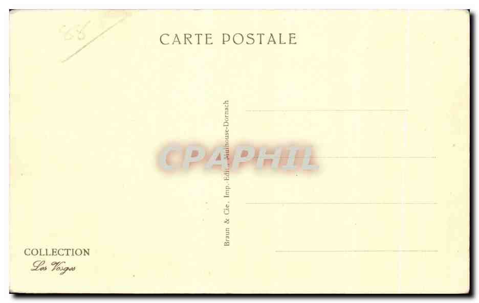 CPA Saint Die Le Pont L Eglise St Martin Et La Gare — Rückseite