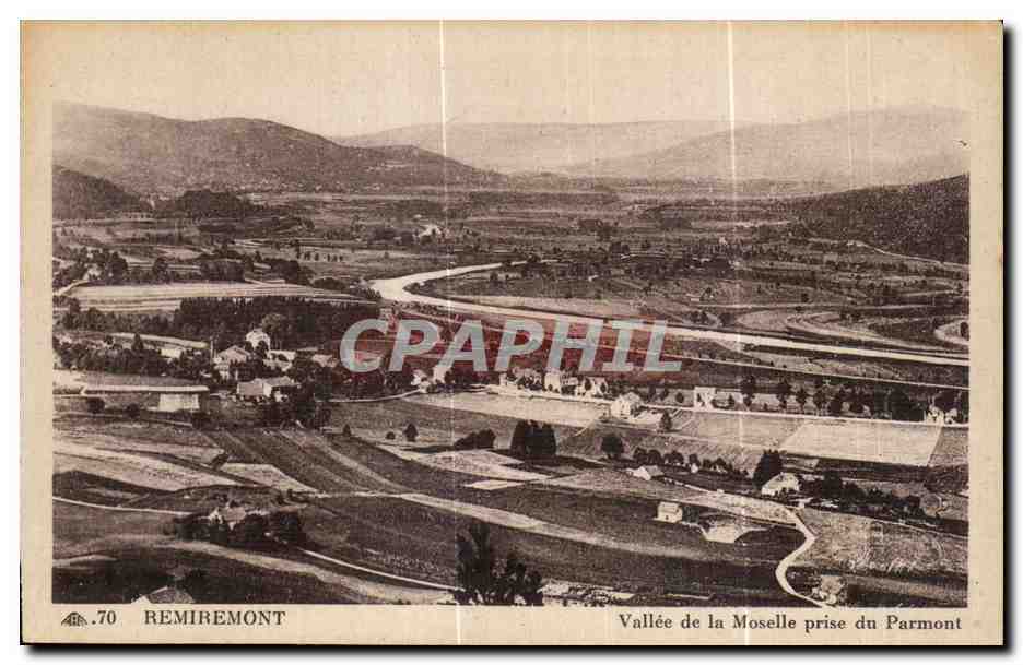 Remiremont — Vallée de la Moselle prise du Parmont — Cie des Arts Photomécaniques, Paris