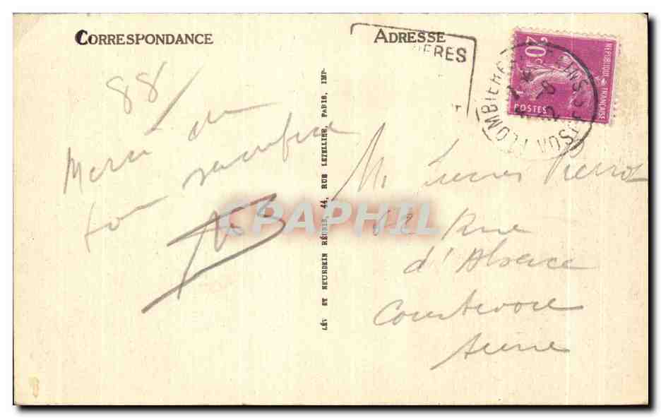 CPA Plombieres Les Bains Les Bains Romains Et La Rue Stanislas — Verso