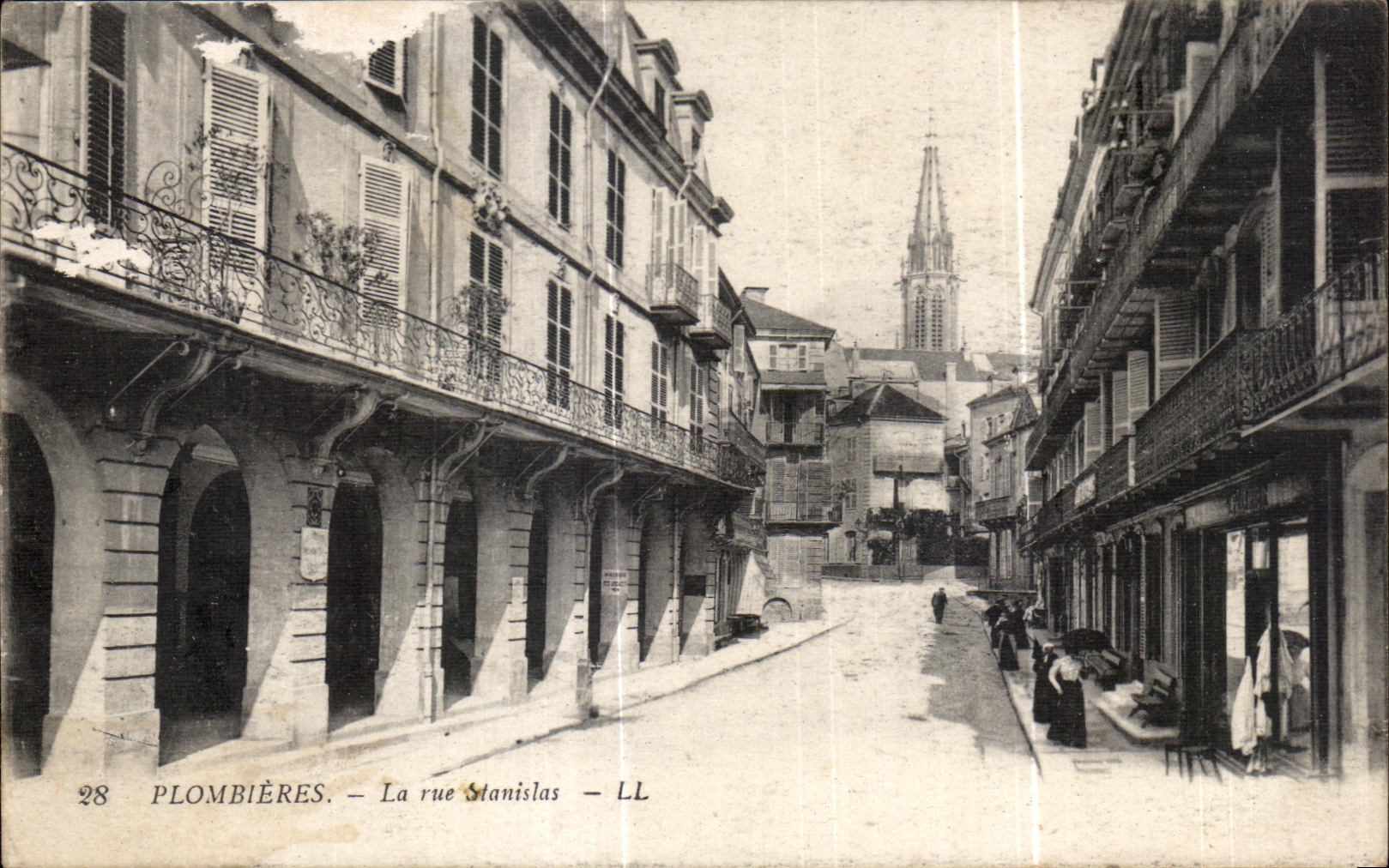 CPA Plombieres La rue Stanislas
