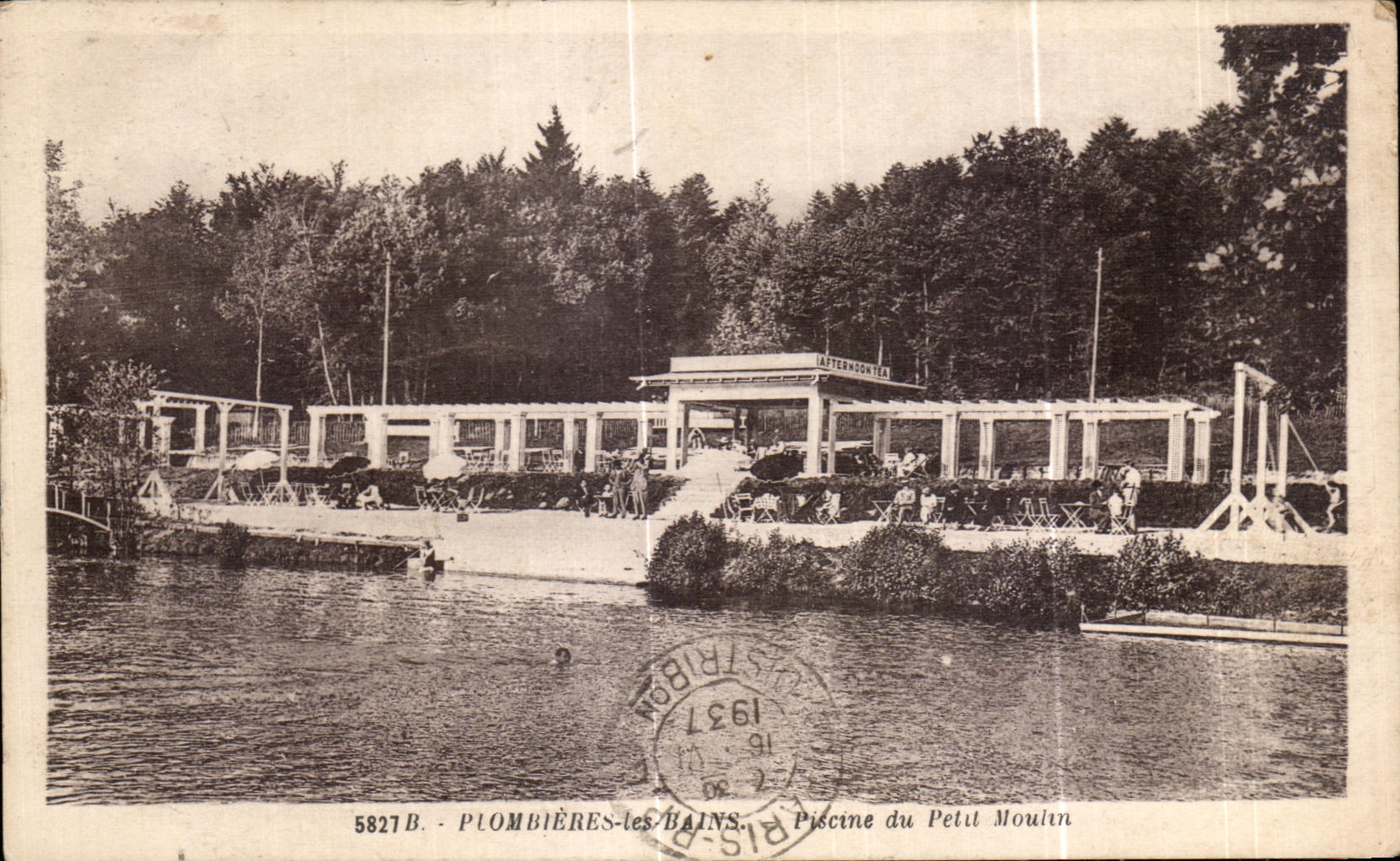 CPA Plombieres les Bains Piscine du Petit Moulin
