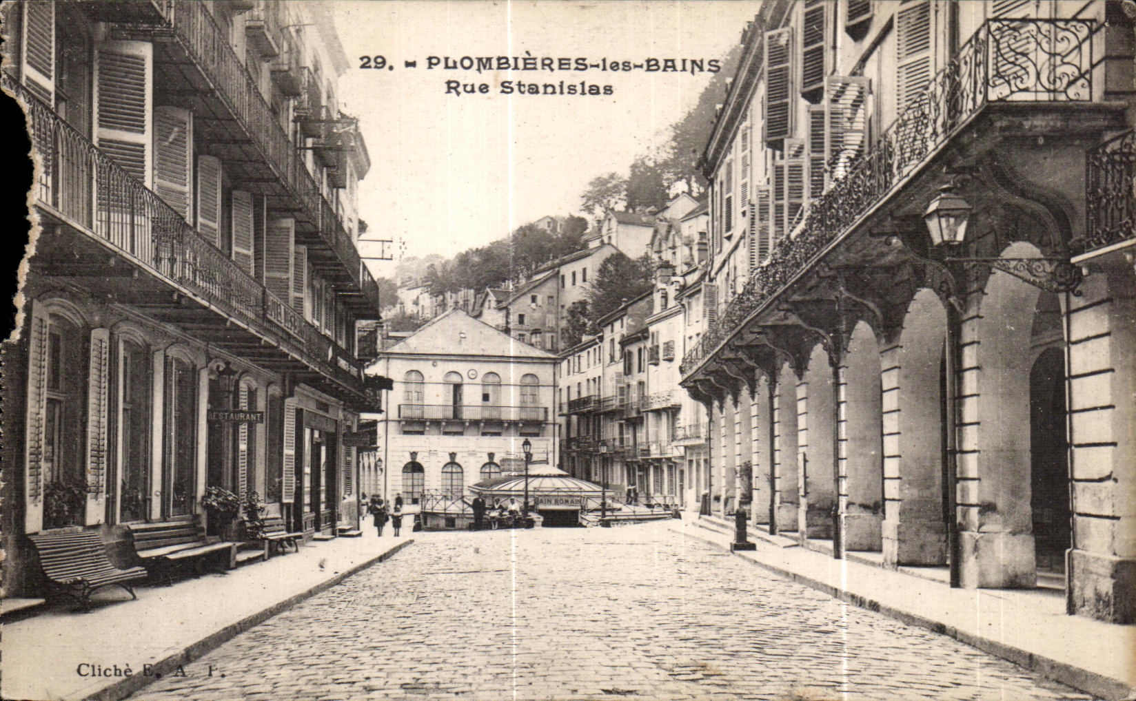 CPA Plombieres les Bain Rue Stanislas